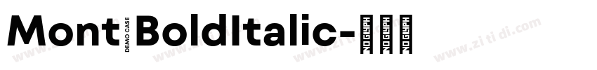 Mont BoldItalic字体转换